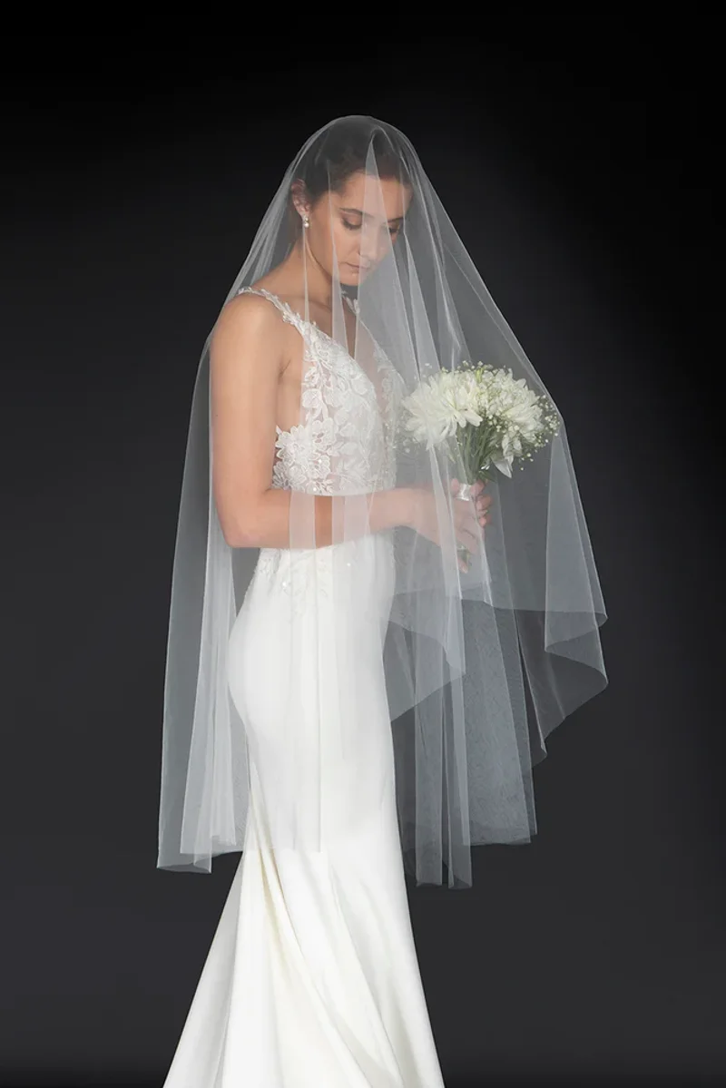 3/4 Plain Veil